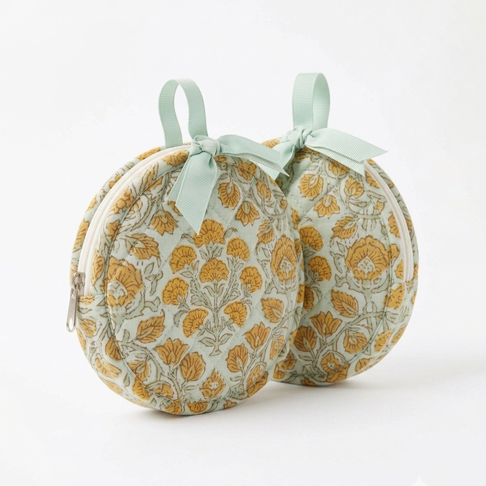 Artisan Travel Case Set — Amber Floral.
